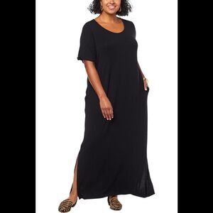 Colleen Lopez EveryWear Maxi Dress Black - Petite